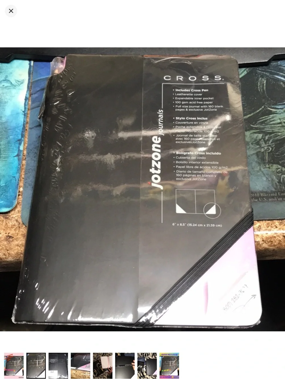 Cross Jotzone Medium Journal - Black with Pink Accent with pen New sealed